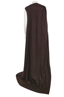 Lot 40 - A Lanvin by Alber Elbaz brown jersey evening gown, Autumn-Winter 2010-11