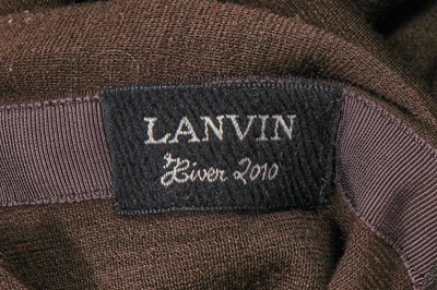 Lot 40 - A Lanvin by Alber Elbaz brown jersey evening gown, Autumn-Winter 2010-11