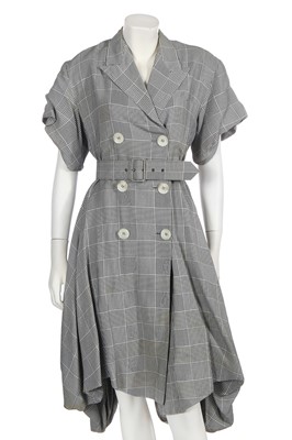 Lot 202 - A John Galliano Prince of Wales check dress, Blanche DuBois collection, Spring-Summer, 1988