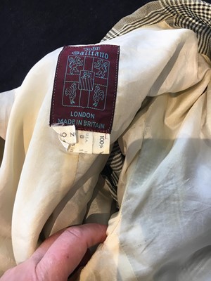 Lot 202 - A John Galliano Prince of Wales check dress, Blanche DuBois collection, Spring-Summer, 1988