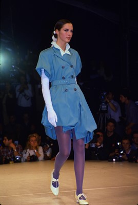 Lot 202 - A John Galliano Prince of Wales check dress, Blanche DuBois collection, Spring-Summer, 1988