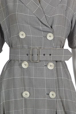 Lot 202 - A John Galliano Prince of Wales check dress, Blanche DuBois collection, Spring-Summer, 1988