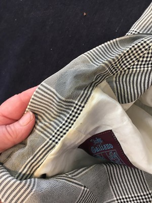 Lot 202 - A John Galliano Prince of Wales check dress, Blanche DuBois collection, Spring-Summer, 1988