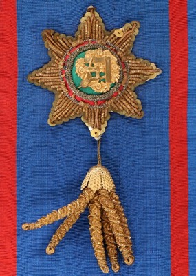 Lot 485 - A British Order of Ancient Free Gardeners blue...