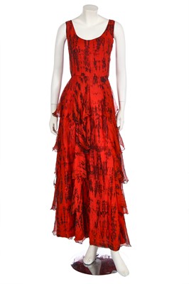 Lot 294 - A Catherine Buckley chiffon dress, 1970s