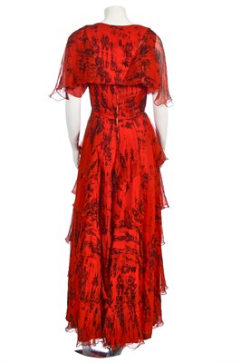 Lot 294 - A Catherine Buckley chiffon dress, 1970s