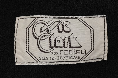 Lot 274 - An Ossie Clark for Radley black moss-crêpe dress, 1970s