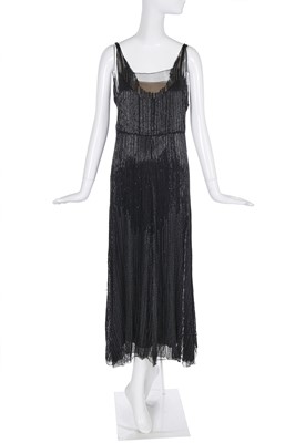 Lot 464 - A Gabrielle Chanel haute couture beaded and sequined evening gown, circa 1930