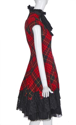 Lot 137 - A fine Alexander McQueen tartan showpiece dress, 'Widows of Culloden' collection, Autumn-Winter, 2006-7