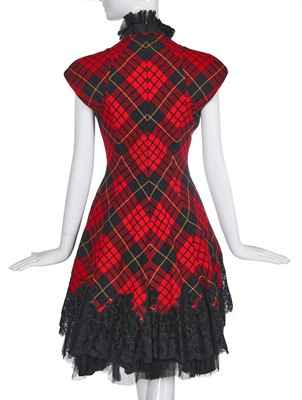 Lot 137 - A fine Alexander McQueen tartan showpiece dress, 'Widows of Culloden' collection, Autumn-Winter, 2006-7