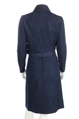 Lot 249 - A Christian Dior London denim ensemble, early 1970s