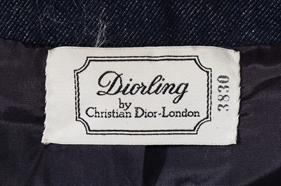 Lot 249 - A Christian Dior London denim ensemble, early 1970s