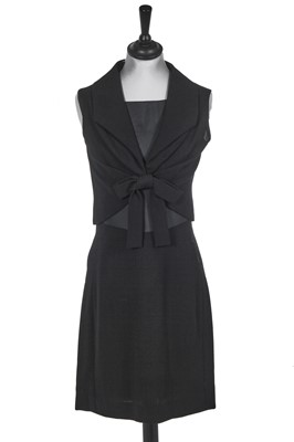 Lot 448 - Christian Dior for Exportation little black dress, circa 1959