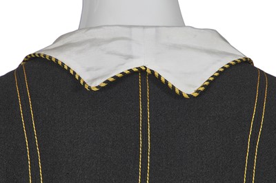 Lot 416 - A Bill Gibb moss crêpe 'Bee' dress, Autumn-Winter, 1972-73