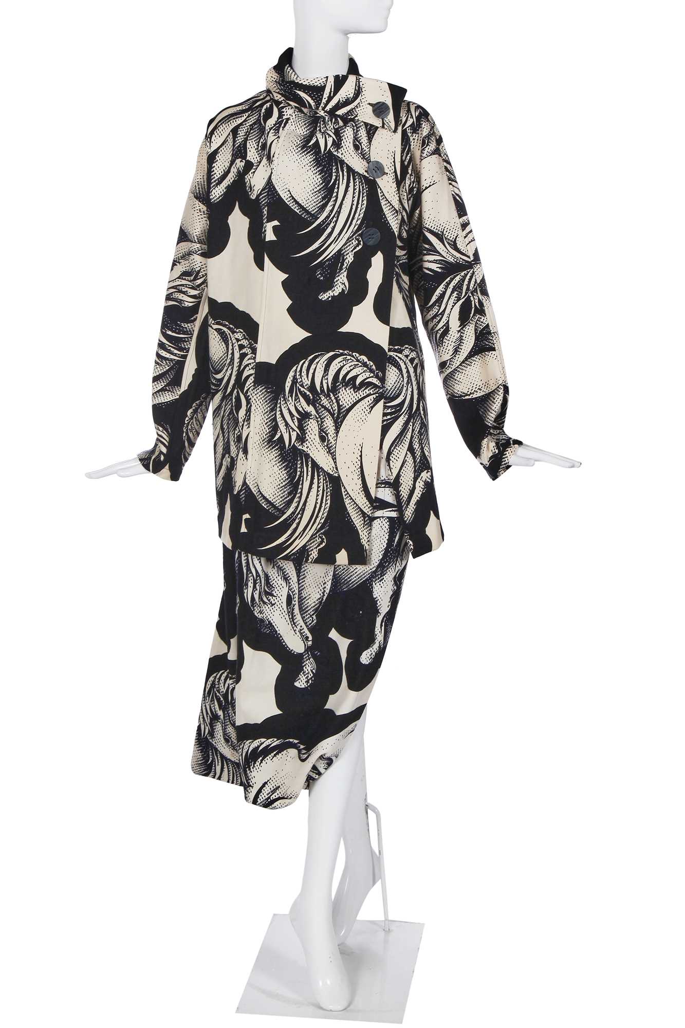 Lot 162 - An early Yohji Yamamoto printed wool