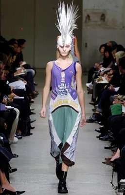 Lot 164 - A Comme des Garçons by Junya Watanabe t-shirt collage dress, Spring-Summer 2006