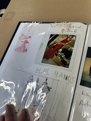 Lot 324 - A John Galliano London mood board and studio book for the  'Charles James' collection,  Spring-Summer, 1989