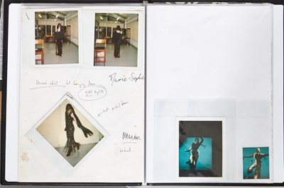 Lot 324 - A John Galliano London mood board and studio book for the  'Charles James' collection,  Spring-Summer, 1989