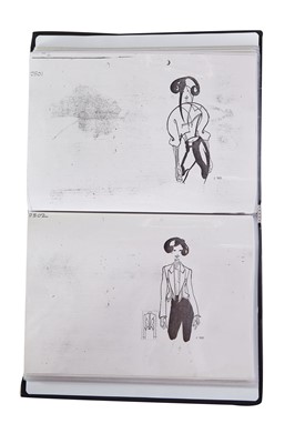 Lot 326 - A John Galliano London studio book for the 'Fencing Collection, Autumn-Winter, 1990-91
