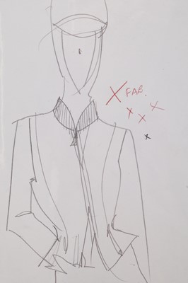 Lot 326 - A John Galliano London studio book for the 'Fencing Collection, Autumn-Winter, 1990-91
