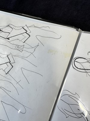 Lot 326 - A John Galliano London studio book for the 'Fencing Collection, Autumn-Winter, 1990-91