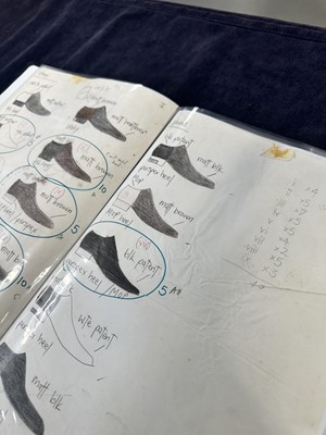 Lot 326 - A John Galliano London studio book for the 'Fencing Collection, Autumn-Winter, 1990-91
