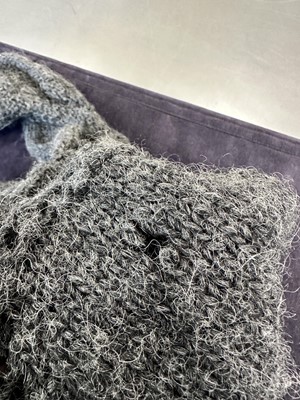 Lot 328 - A fine and rare John Galliano knitted wool 'pouch' dress, 'Forgotten Innocents' collection, Autumn-Winter 1986-87