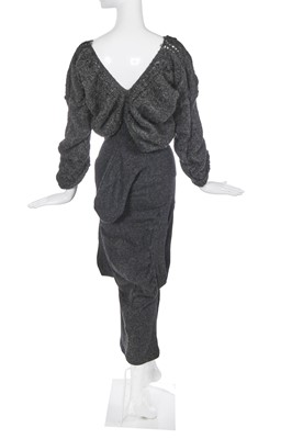 Lot 328 - A fine and rare John Galliano knitted wool 'pouch' dress, 'Forgotten Innocents' collection, Autumn-Winter 1986-87