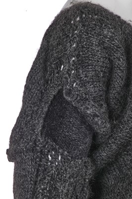 Lot 328 - A fine and rare John Galliano knitted wool 'pouch' dress, 'Forgotten Innocents' collection, Autumn-Winter 1986-87