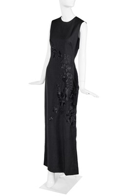 Lot 226 - An Alexander McQueen embroidered black wool dress, 'Untitled (Golden Shower)' collection, Spring-Summer 1998