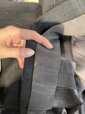 Lot 460 - A Pierre Balmain haute couture charcoal grey wool suit, circa 1949