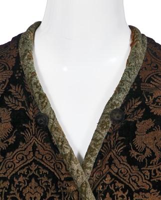 Lot 479 - A fine Mariano Fortuny stencilled velvet evening coat, 1920s