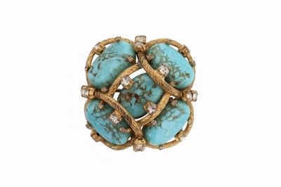 Lot 18 - A Gripoix for Chanel brooch, 1961, signed and...