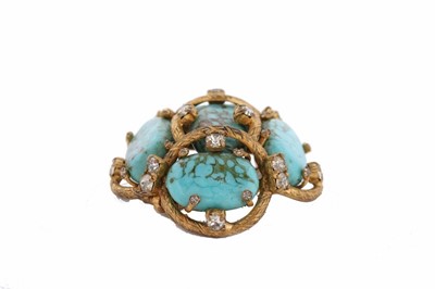 Lot 100 - A Gripoix for Chanel brooch, 1961, signed and...