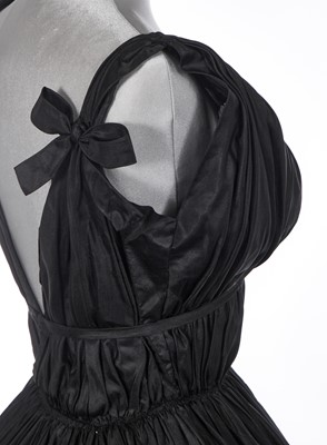 Lot 454 - A Balenciaga haute couture black taffeta evening dress, Spring-Summer 1952