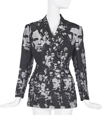 Lot 227 - A Jean Paul Gaultier jacquard woven wool jacket, 'Fantasies of Photography' collection, Autumn-Winter 1992-93