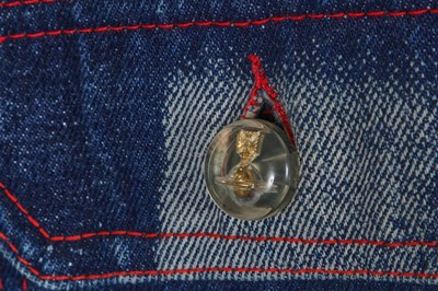 Lot 229 - A Vivienne Westwood 'Rolls Royce' print denim jacket, 'Always on Camera' collection Autumn-Winter 1992-93