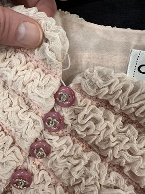 Lot 6 - A Chanel pale pink chiffon capelet, Autumn-Winter 2009-10