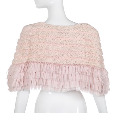 Lot 6 - A Chanel pale pink chiffon capelet, Autumn-Winter 2009-10
