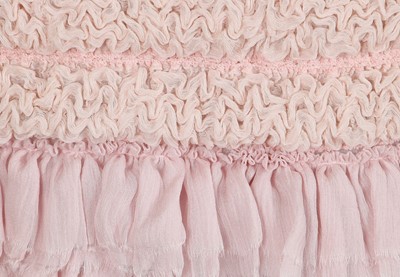 Lot 6 - A Chanel pale pink chiffon capelet, Autumn-Winter 2009-10