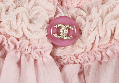 Lot 6 - A Chanel pale pink chiffon capelet, Autumn-Winter 2009-10