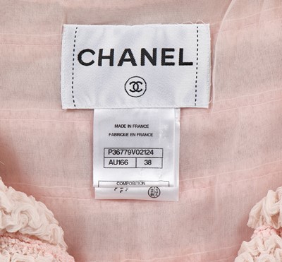 Lot 6 - A Chanel pale pink chiffon capelet, Autumn-Winter 2009-10