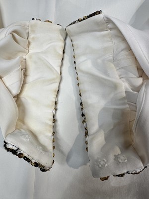 Lot 8 - A Chanel ivory silk-crêpe jacket, 'Paris-Rome' collection, Métiers d'Art, Pre-Fall 2016