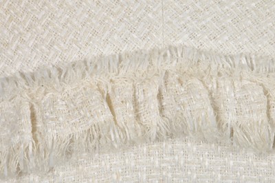 Lot 11 - A Chanel white summer tweed jacket, 'Paris-Dallas' collection, Métiers d'Art, Pre-Fall 2014