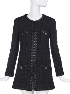 Lot 22 - A Chanel black tweed jacket, 'Paris-Rome' collection, Métiers d'Art, Pre-Fall 2016