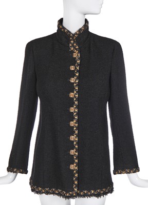 Lot 26 - A Chanel black bouclé wool jacket, 'Paris-Byzantium' collection, Métiers d'Art, Pre-Fall 2011