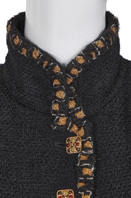 Lot 26 - A Chanel black bouclé wool jacket, 'Paris-Byzantium' collection, Métiers d'Art, Pre-Fall 2011