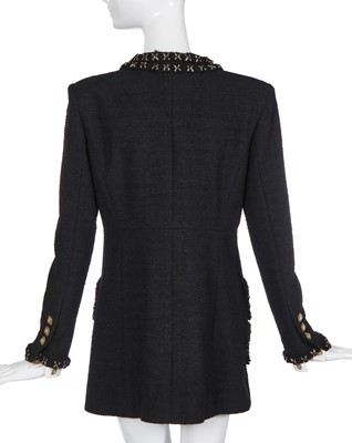 Lot 27 - A fine Chanel black bouclé wool jacket, possibly 'Paris-Cosmopolite' collection, Métiers d'Art, Pre-Fall 2017