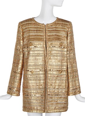 Lot 36 - A fine Chanel metallic tweed jacket, 'Eygptomania' collection, Métiers d'Art, Pre-Fall 2019
