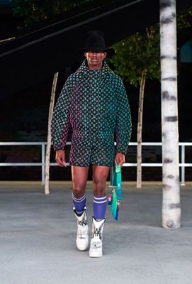 Lot 125 - A rare Louis Vuitton by Virgil Abloh men's bomber jacket, 'Amen Break' collection, Spring-Summer 2022